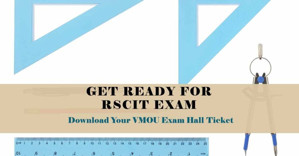 RSCIT Admit Card 2024 Download VMOU Exam Hall Ticket